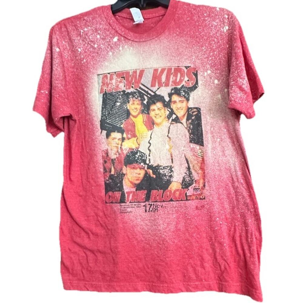 Rare Vintage New Kids On The Block M Concert T Shirt BRAVO Mag, November 17 1991